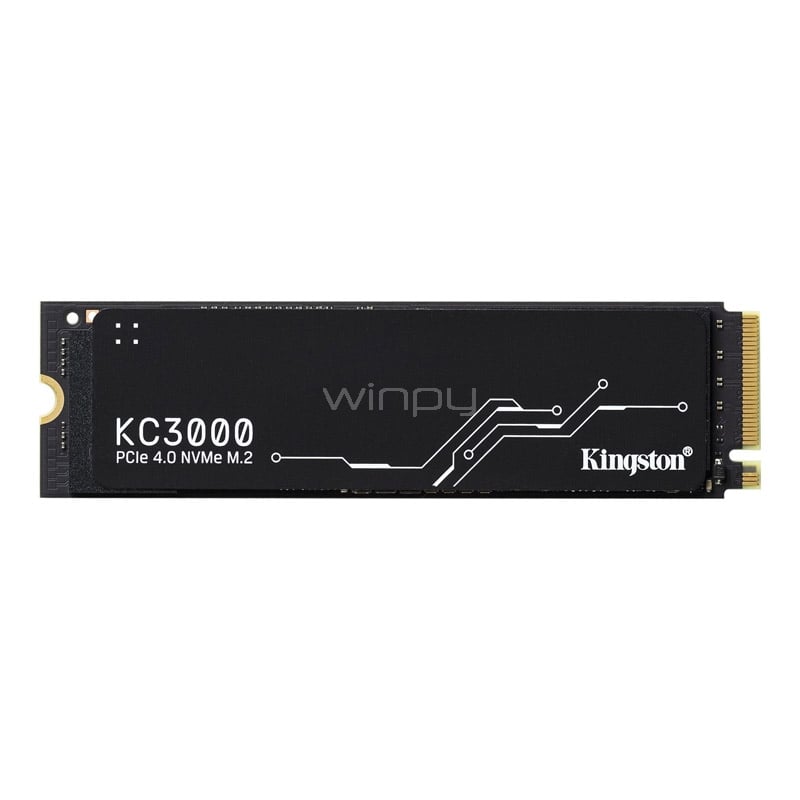 Unidad SSD Kingston KC3000 de 2TB (M.2 NVMe, PCIe 4.0, Hasta 7.000 MB/s)