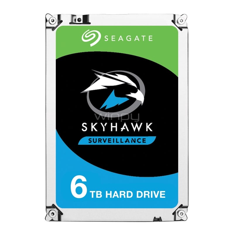 Disco Duro Seagate Surveillance HDD SkyHawk de 6TB (Formato 3.5“, SATA, 5900rpm)