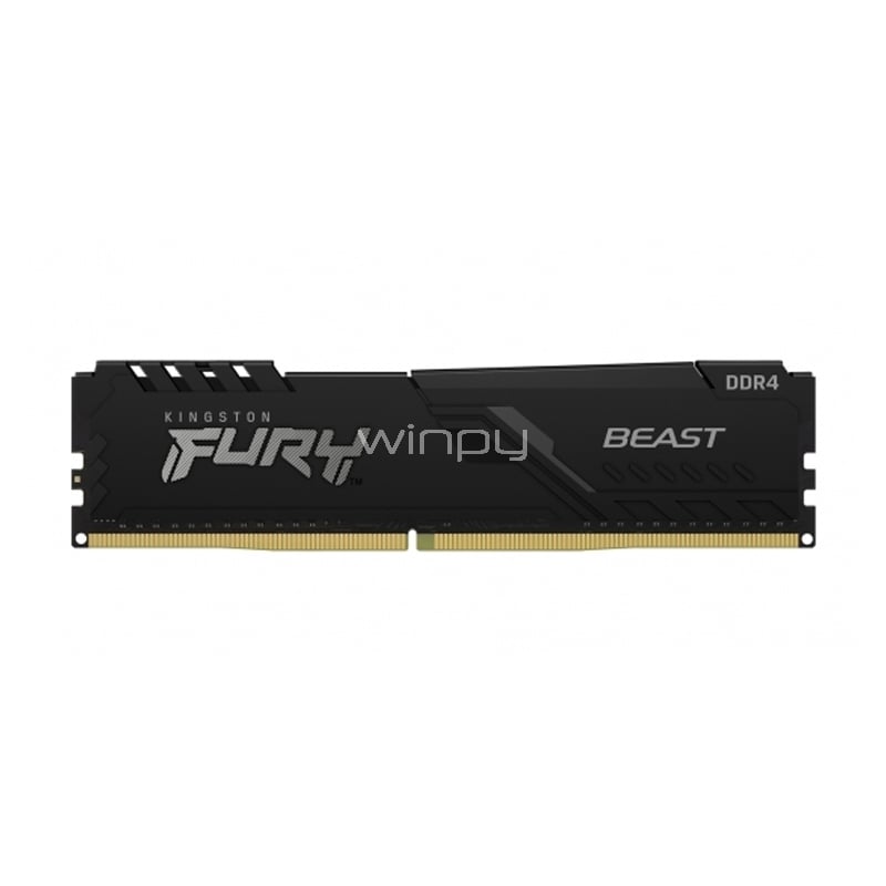 Memoria RAM Kingston Fury Beast de 4GB (DDR4, 3200MHz, CL16, DIMM)