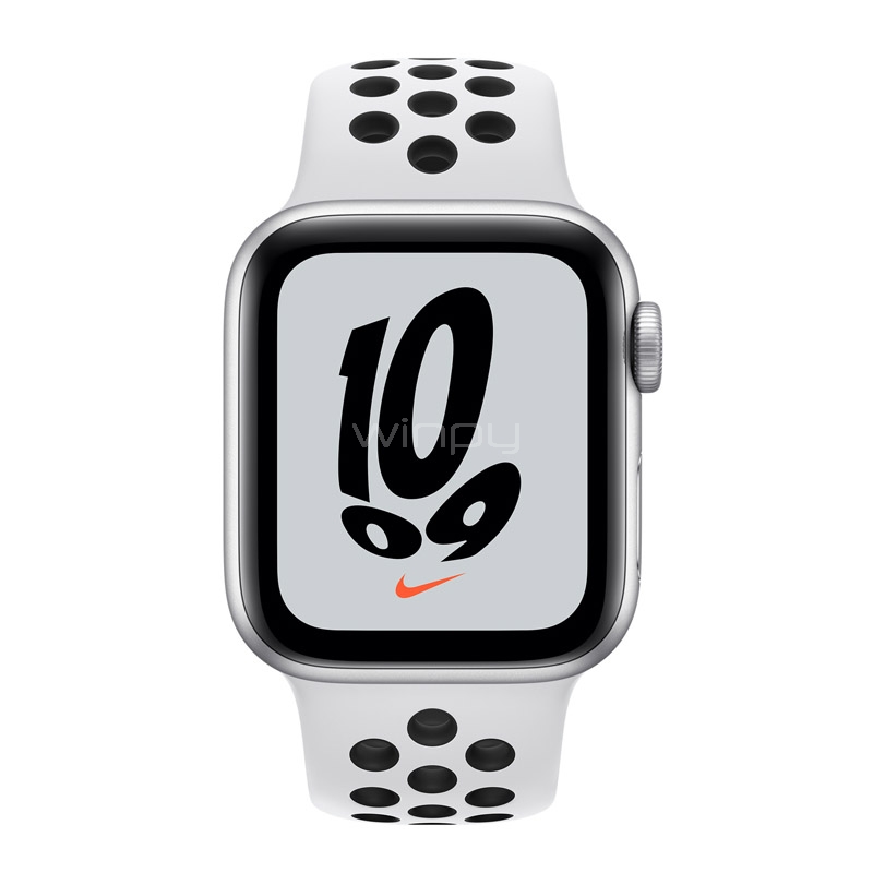 Apple Watch Nike+ SE de 40 mm (GPS, Correa Nike Sport, Platino/Negro)