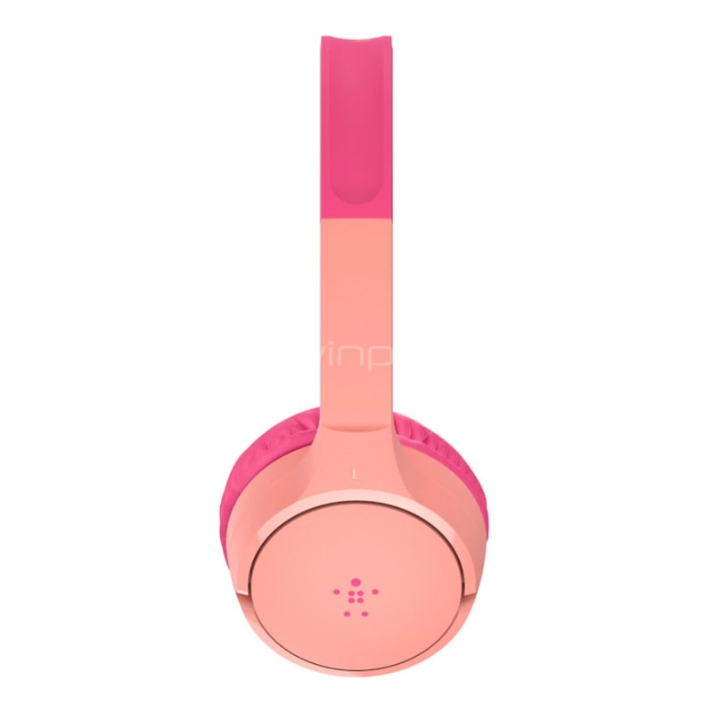 Audífonos Belkin SoundForm para Niños (Bluetooth, Rosado)