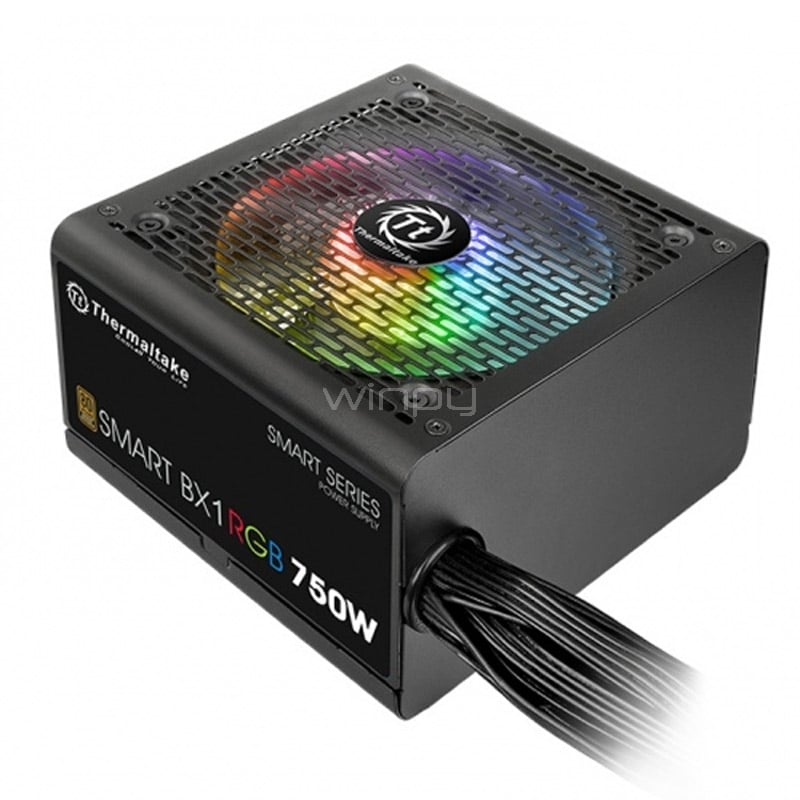 Fuente de Poder Thermaltake Smart BX1 de 750W (Certificada 80+ Bronze, RGB, ATX)