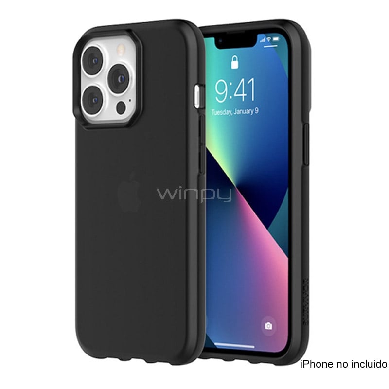 Funda Griffin Survivor Clear con MagSafe para iPhone 13 Pro (Negro)
