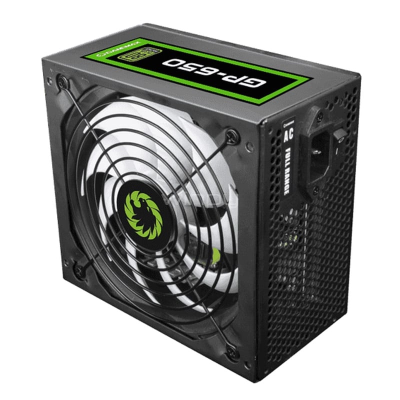 Fuente de Poder GAMEMAX GP-650 de 650W (Certificada 80+ Bronze, ATX)