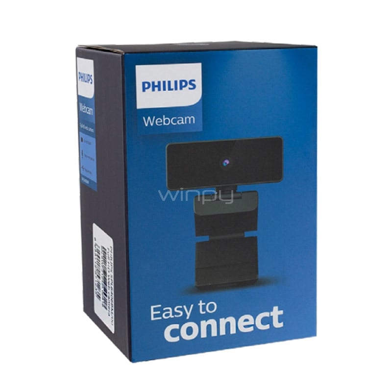 Cámara Web Philips SPL6406BM Easy Connect 1080p (Full HD, Negro)