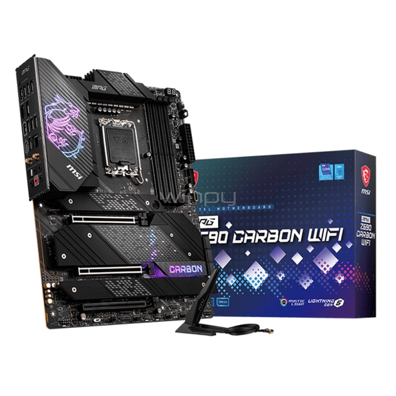 Placa Madre MSI MPG Z690 CARBON WIFI (LGA1700, DDR5 4000/6666MHz, M.2 x5, ATX)