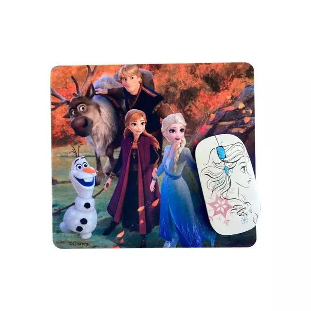 Kit MousePad + Mouse Disney Inalámbrico (Frozen)