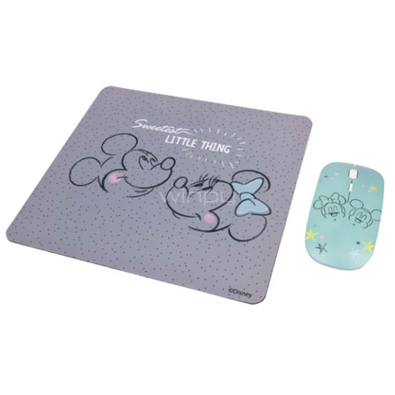 Kit MousePad + Mouse Disney Inalámbrico (Mickey/Minnie)