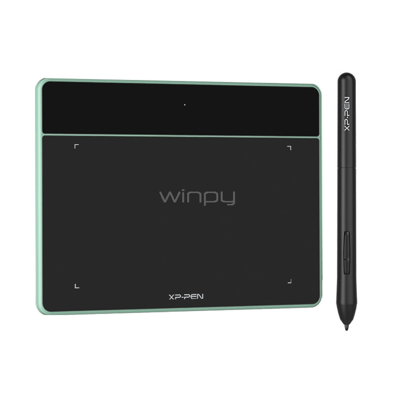 Tableta Digitalizadora XP-Pen Deco Fun XS (USB-C, 5080lpi, 18x13.4cm, Verde Claro)