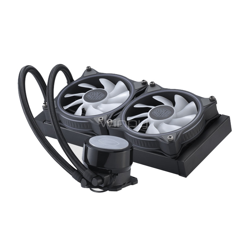 Refrigeración Líquida Cooler Master ML240 Illusion (RGB, 120mm x2, Intel-AMD)