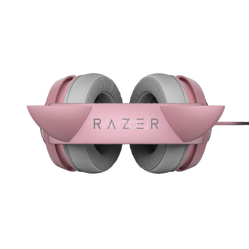 Audífonos Gamer Razer Kraken Kitty Chroma Quartz (USB, Rosado)