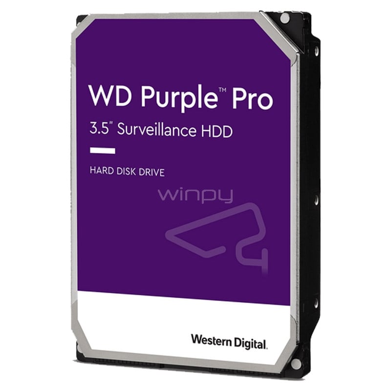 disco duro western digital purple pro de 10tb (3.5“, sata, 7200rpm, 256mb de caché)