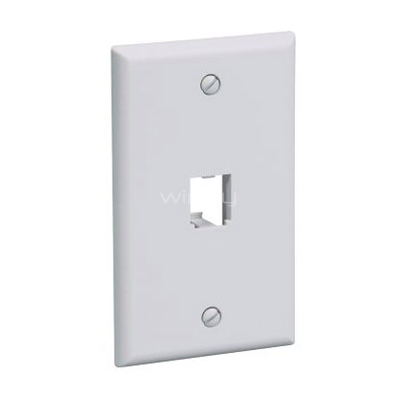 Placa Panduit Mini-Com de 1 puerto (Blanco)