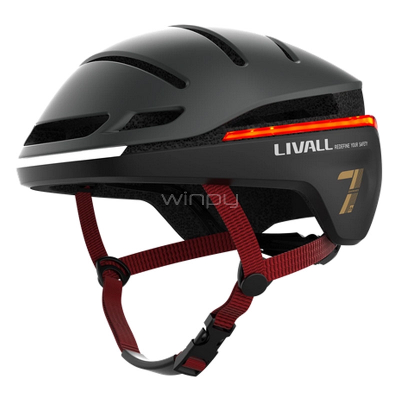 Casco Livall Evo21 Neo para Bicicleta/Scooter (Talla L, LED, Negro)