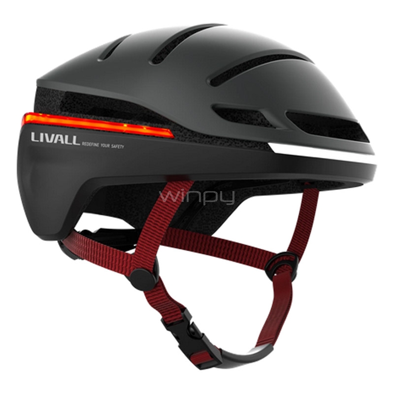 Casco Livall Evo21 Neo para Bicicleta/Scooter (Talla L, LED, Negro)