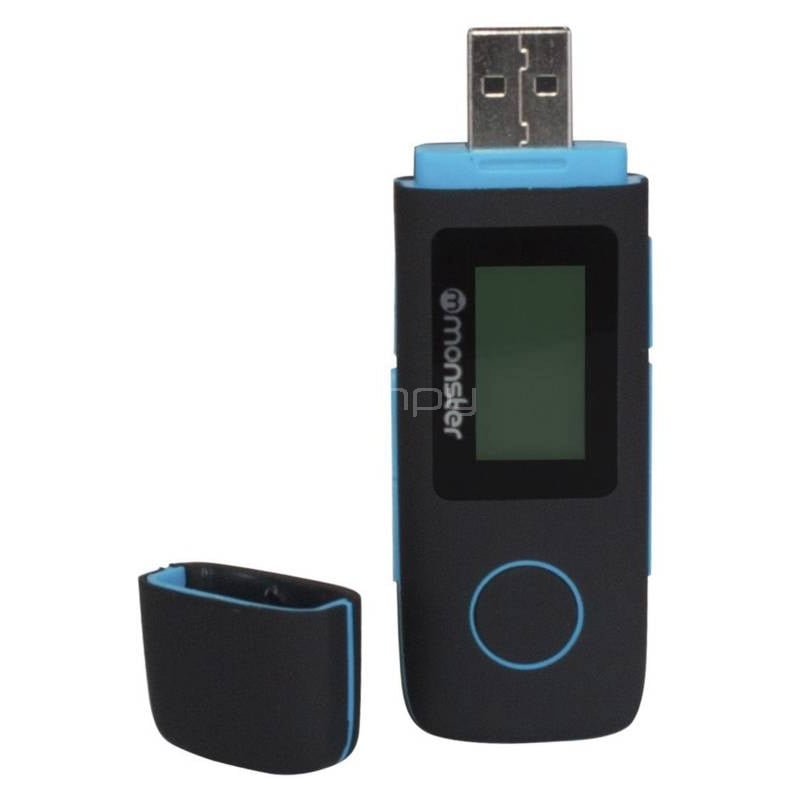 Reproductor MP3 Monster Audio de 16GB (Azul)