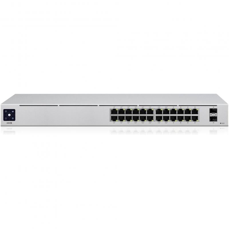 Switch Ubiquiti UniFi Switch USW-24-POE de 24 Puertos (802.3at PoE + RJ45, 52 Gbps, 1G SFP, 95W)