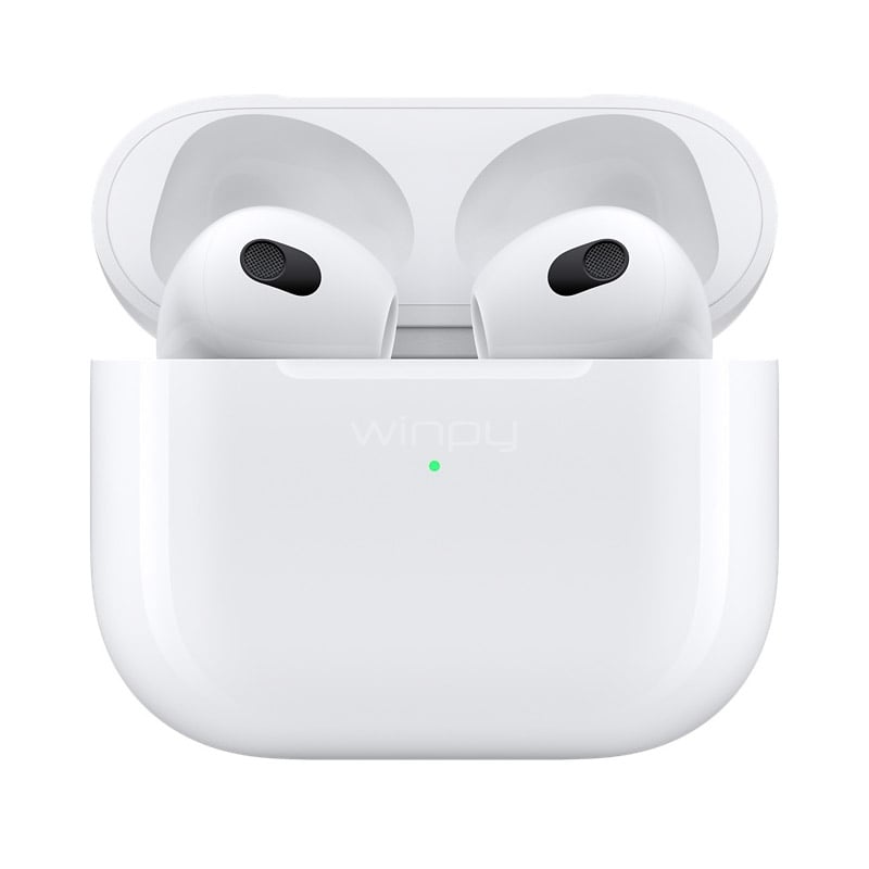 Auriculares inalámbricos Apple AirPods (3. generación) con estuche de carga  MagSafe. Audio espacial, resistente al sudor