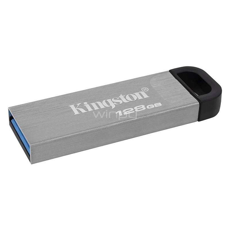 Pendrive Kingston DataTraveler Kyson de 128GB (USB 3.2, 200MB/s, Plata)