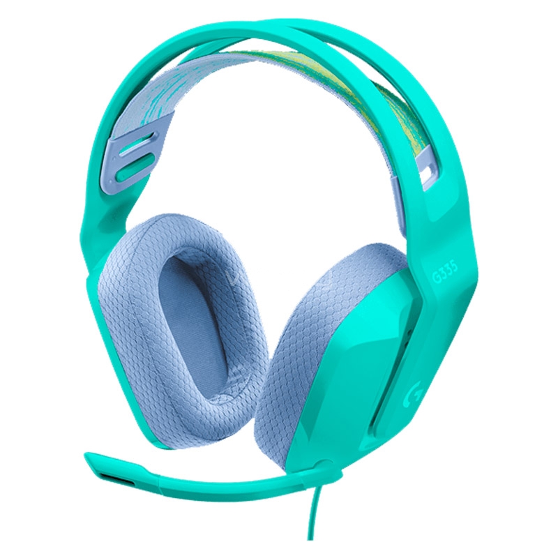 Audífonos Gamer Logitech G335 (Jack 3.5mm, Multi-Plataforma, Verde Menta)