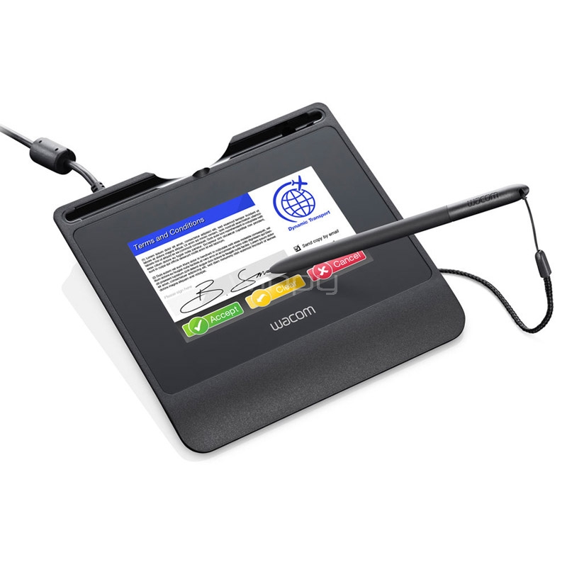 Tableta para Firma Wacom STU-540 de 5“ (VCP, Gris/Negro)