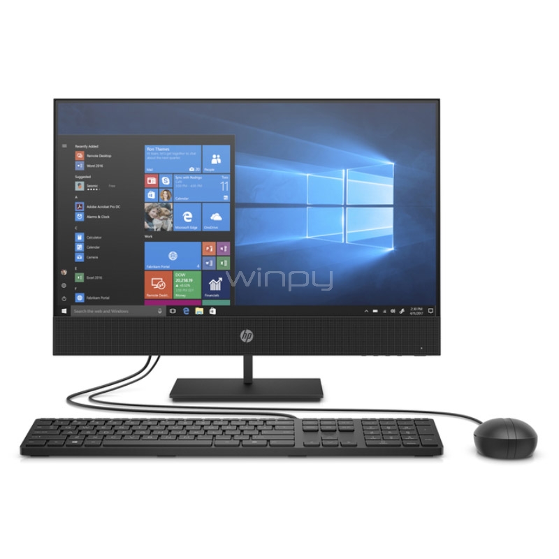 all in one hp proone 600 g6 de 21.5“ (i3-10100, 16gb ram, 1tb hdd, win10 pro)