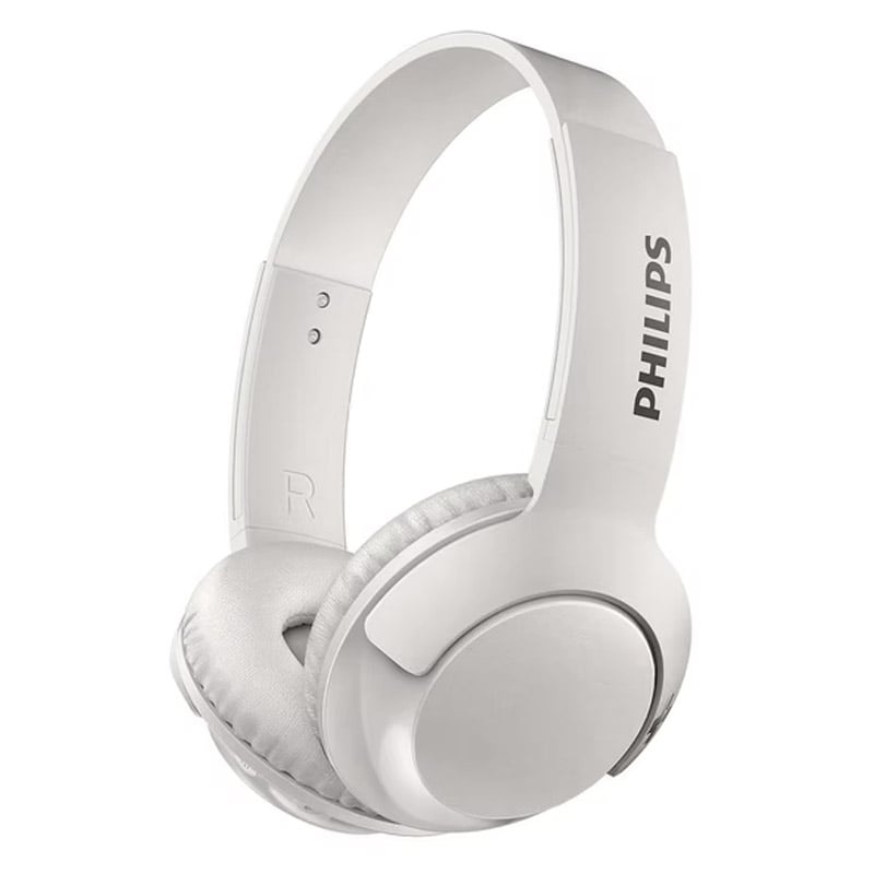 Audífonos Philips Bass+ SHB3075 (Bluetooth, Blanco)