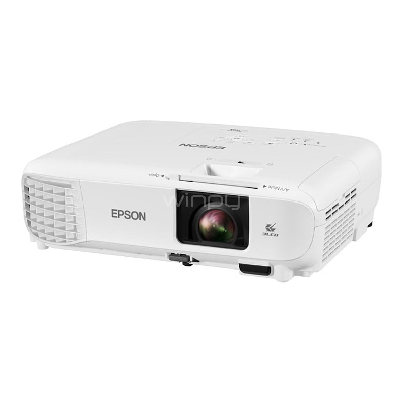 Proyector Epson PowerLite 119W 3LCD (4k Lúmenes, WXGA, Dual HDMI+VGA, USB/LAN)