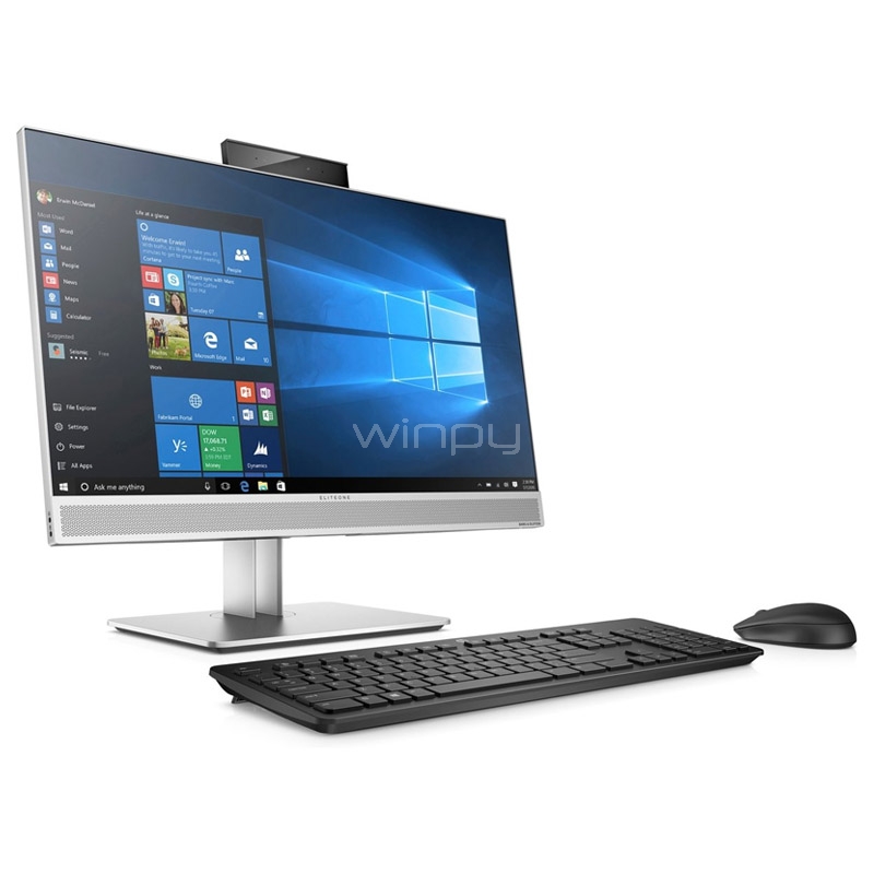 all in one hp eliteone 800 g3 táctil de 23.8“ (i7-6700, 8gb ram, 250gbssd +1tb hdd, win10 pro)