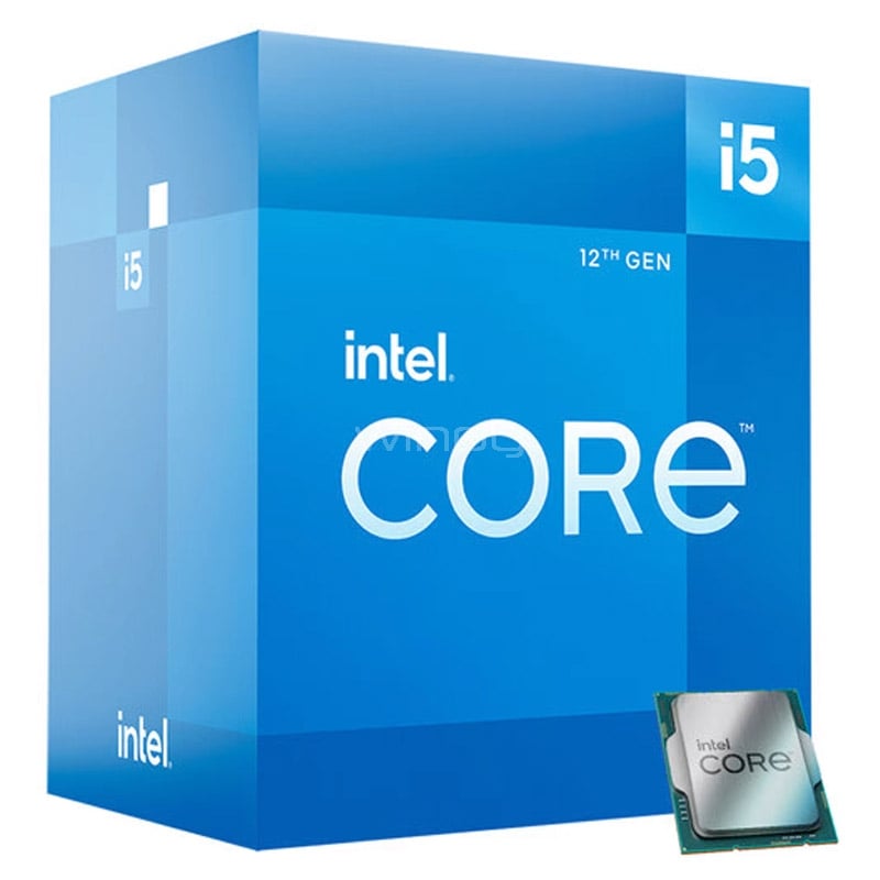 Procesador Intel Core i5-12400 Alder Lake (LGA 1700, 6 Cores, 12 Hilos, 2.5/4.4GHz)
