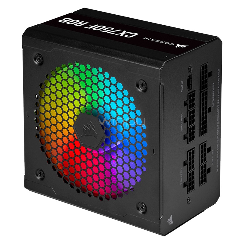 Fuente de Poder Corsair CX750F RGB de 750W (Certificada 80+ Bronze, Modular, ATX)
