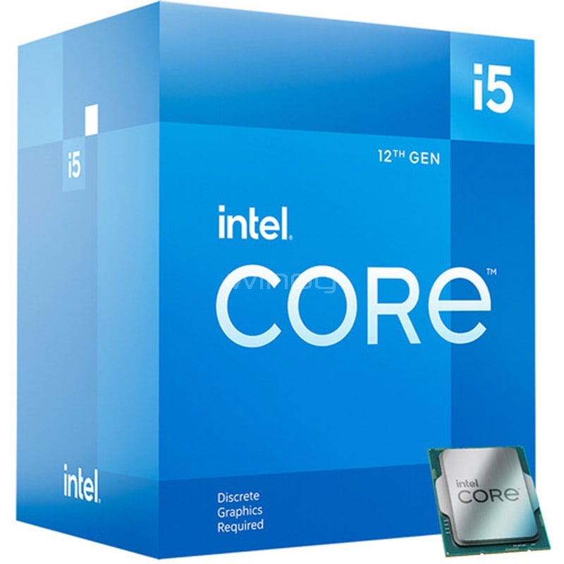 Procesador Intel Core i5-12400F Alder Lake (LGA1700, 6 Cores, 12 Hilos, 2.5/4.4GHz, Sin Video)
