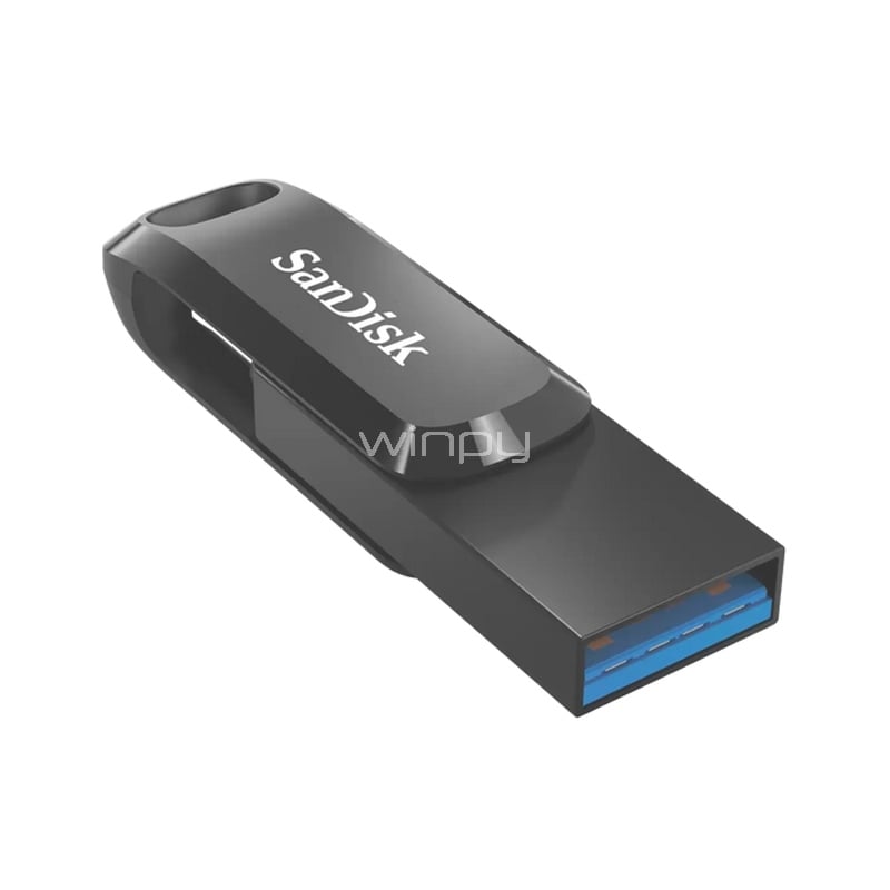 Pendrive SanDisk Ultra Dual Drive Go de 128GB (USB-C/USB-A, Negro)