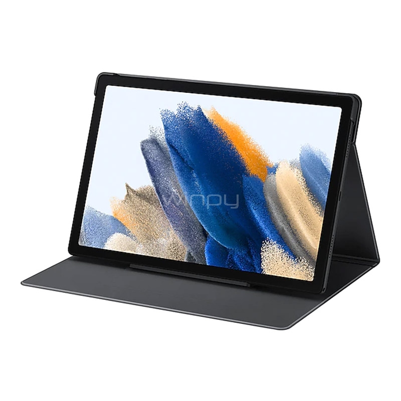 tablet samsung galaxy tab a8 de 10.5“ + book cover (octacore, wifi, 3gb ram, 32gb internos, gray)