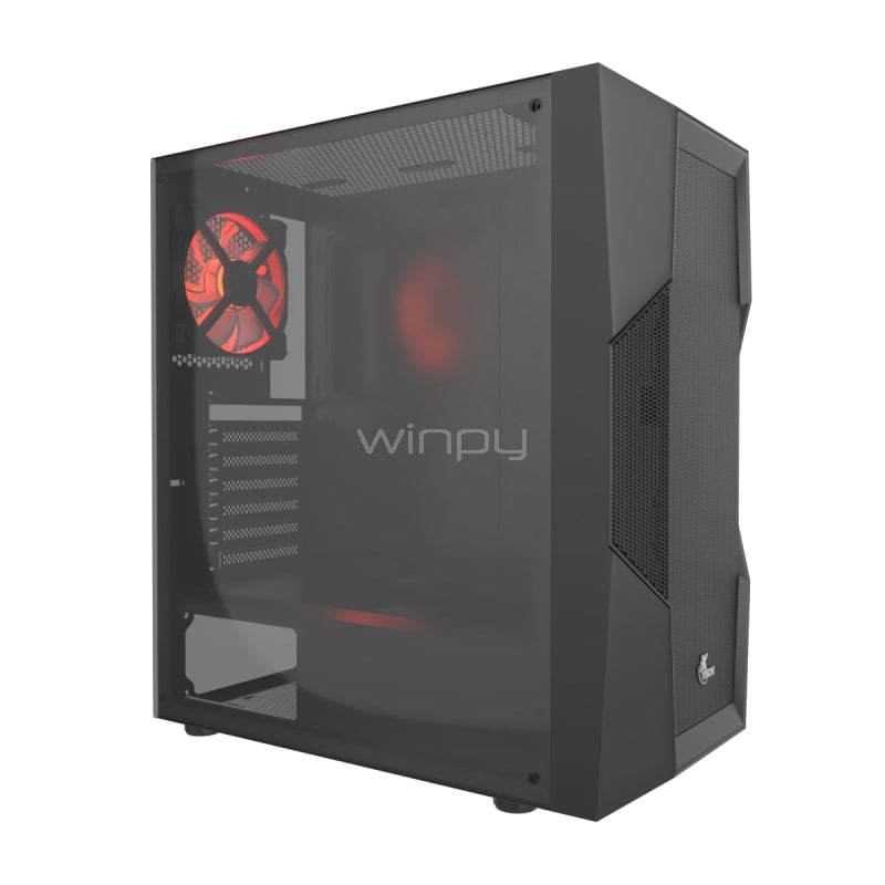 Gabinete Gamer Xtech PHOBOS (ATX, Vidrio Templado, Malla Frontal, Negro)