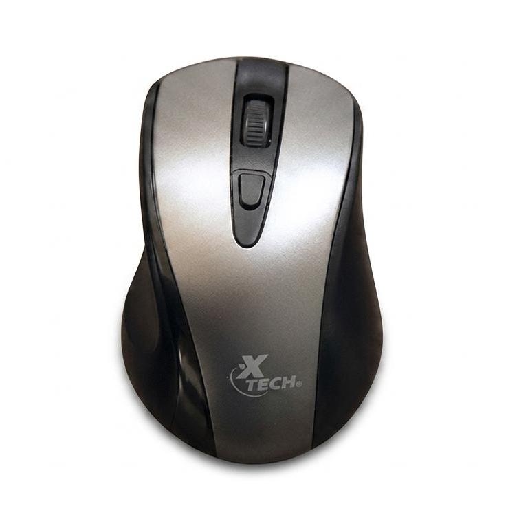 Mouse Xtech Malta Inalámbrico (4 botones, 1600dpi, Gris)