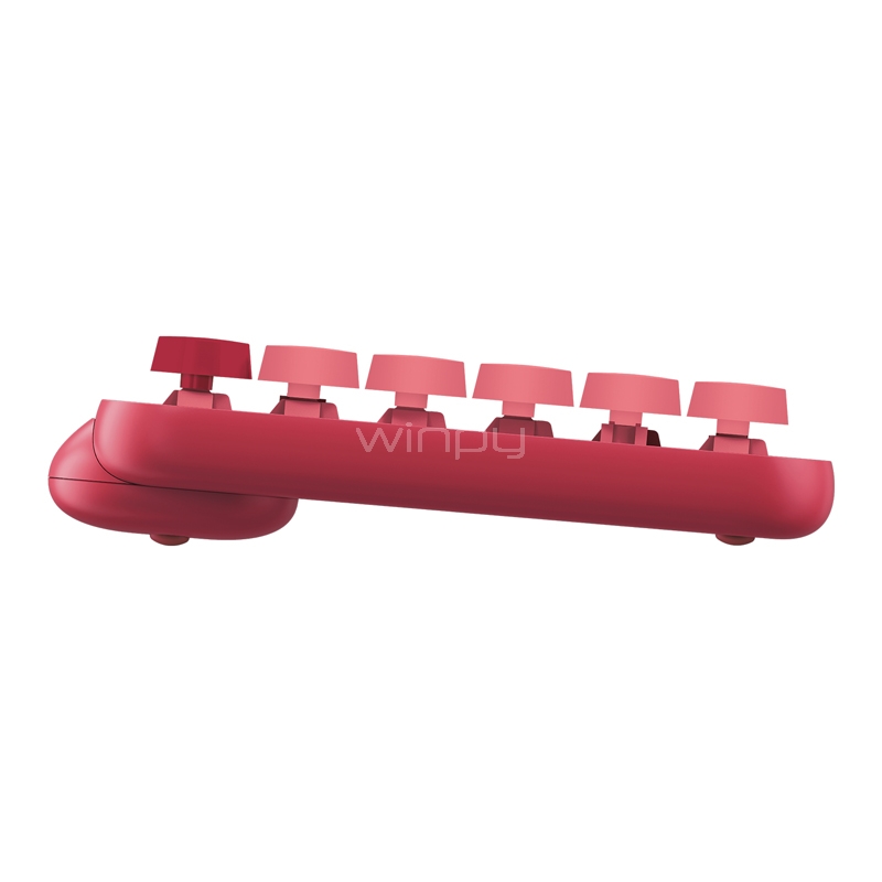 Teclado Mecánico Logitech POP Keys Wireless (Switch Brown Tactile, Bluetooth/Dongle USB, Español, Heartbreaker)