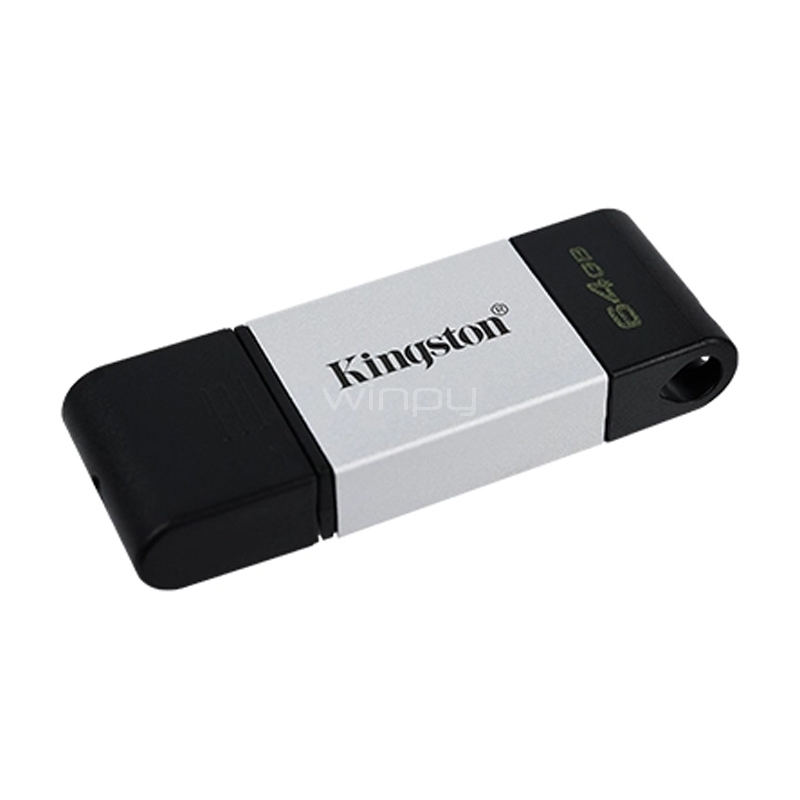 Pendrive Kingston DataTraveler 80 de 64GB (USB 3.2, 200 MB/s)