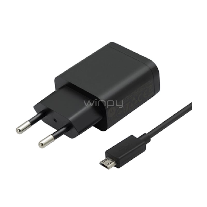 Cargador + Cable micro-USB Motorola de 10W (Negro)