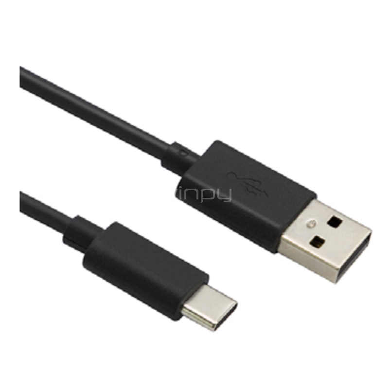 Cable Motorola de USB-A a USB-C (1 metro, 480Mbps, Negro)