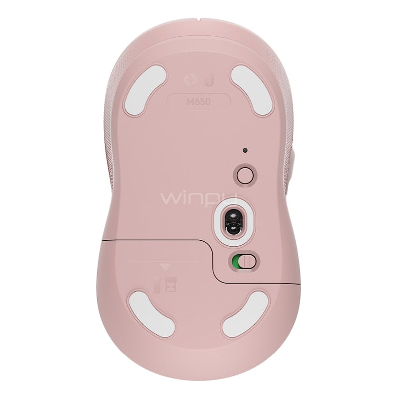 Mouse Logitech Signature M650 Wireless (2.000dpi, Bluetooth/Dongle USB, Rosado)