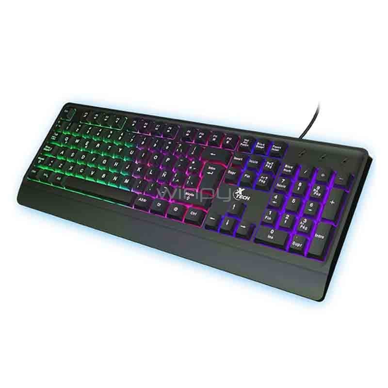 Teclado Gamer XTech Chevalier (LED Multicolor, Español)