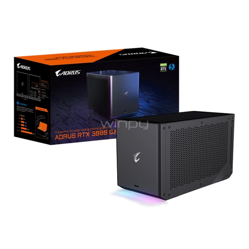 Tarjeta gráfica Externa Gigabyte AORUS RTX 3080 Gaming Box de 10GB GDDR6X