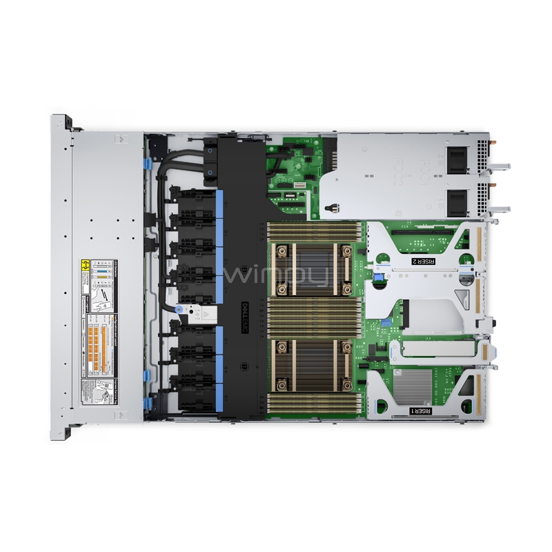 Servidor Dell PowerEdge R450 (Intel Xeon Silver 4309Y, 16GB RAM, 480 GB SSD, Rack 1U)