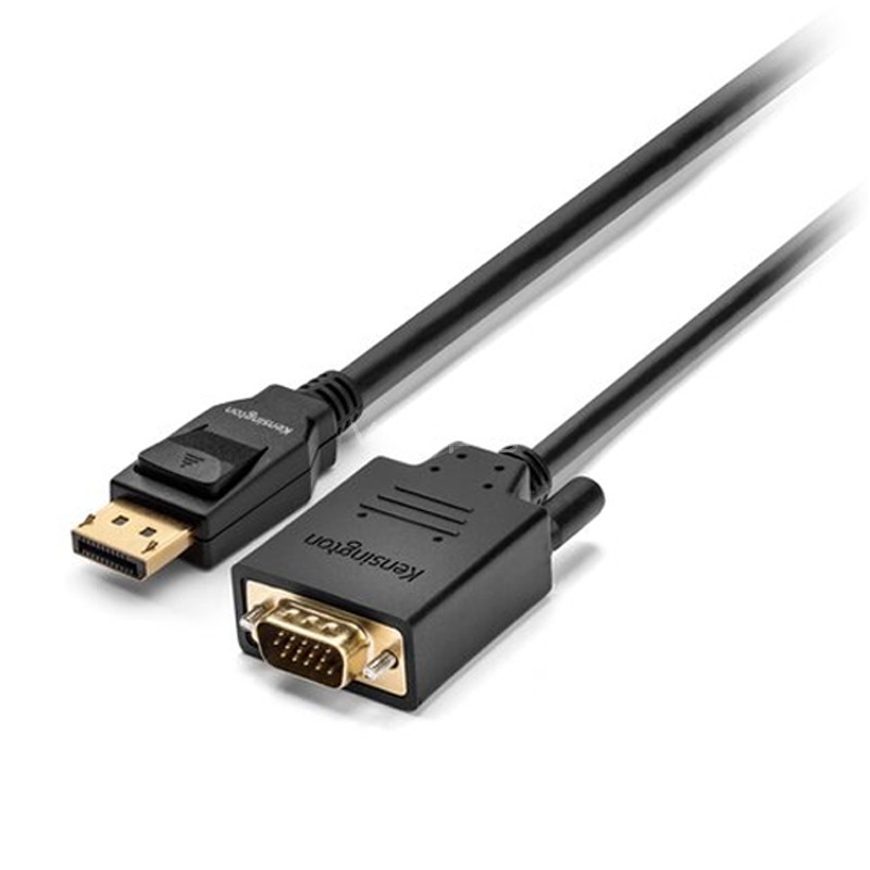 Cable Adaptador Kensington DisplayPort 1.2 a VGA (Full HD, Negro)