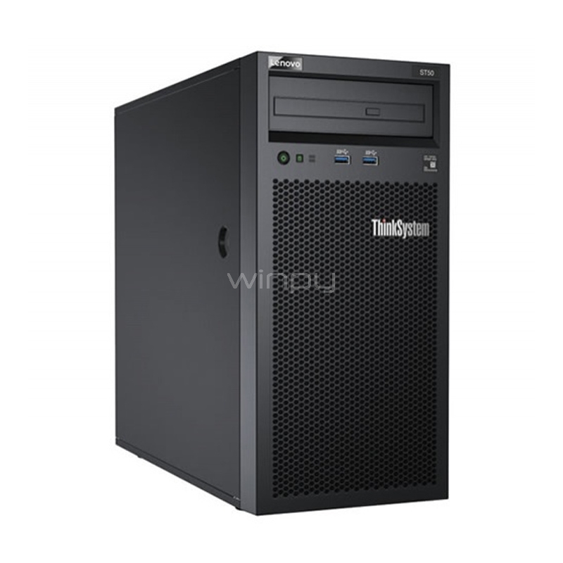 Servidor Lenovo ThinkSystem ST50 Torre (Xeon E-2224G, 16GB RAM, 4 Bahías, 250W, 4U)