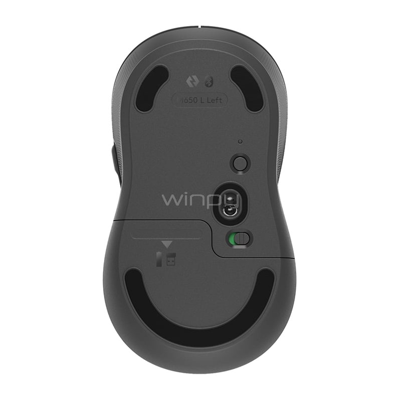Mouse Logitech Signature M650L Left Wireless (Zurdo, 2.000dpi, Bluetooth/Dongle USB, Negro)