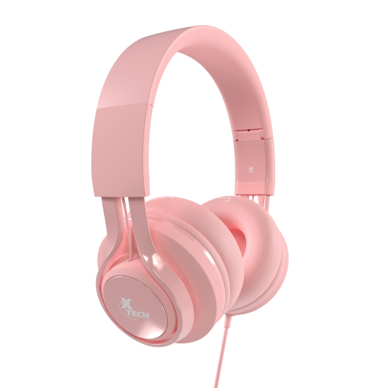 Audífonos Xtech Cutie para Niños (Protección de Volumen, Jack 3.5mm, Rosado)