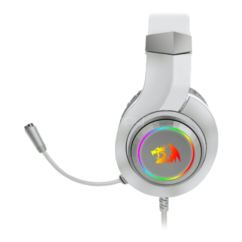 Audífonos Gamer Redragon Hylas H260 RGB (Jack 3.5mm, Blanco)