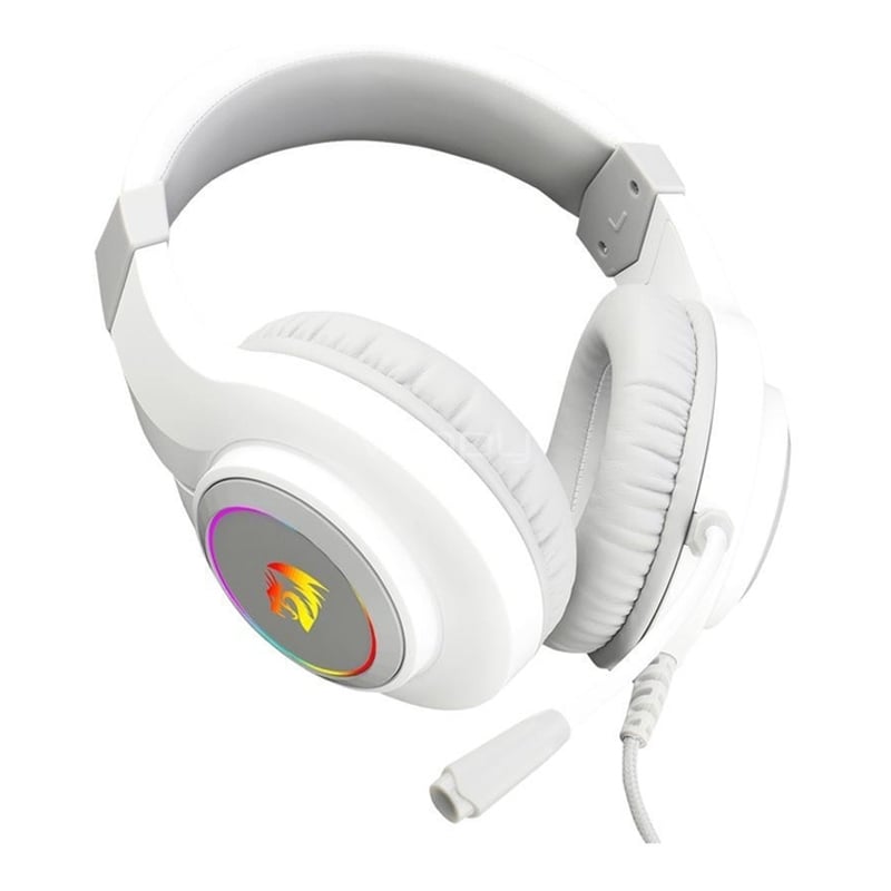 Audífonos Gamer Redragon Hylas H260 RGB (Jack 3.5mm, Blanco)